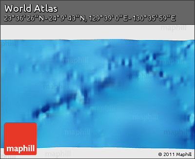 Physical 3D Map of the Area around 23° 53' 5" N, 130° 7' 30" E