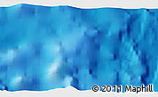 Shaded Relief 3D Map of the area around 23° 53' 5" N, 136° 55' 30" E
