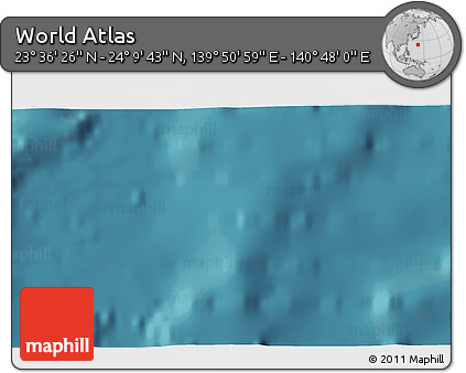 Satellite 3D Map of the Area around 23° 53' 5" N, 140° 19' 29" E
