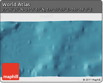 Satellite 3D Map of the Area around 23° 53' 5" N, 140° 19' 29" E