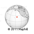 Outline Map of the Area around 23° 53' 5" N, 141° 52' 30" W, rectangular outline