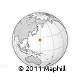 Outline Map of the Area around 23° 53' 5" N, 149° 40' 30" E, rectangular outline
