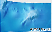 Shaded Relief 3D Map of the area around 23° 53' 5" N, 150° 31' 30" E