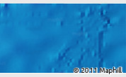Physical 3D Map of the area around 23° 53' 5" N, 154° 46' 30" E