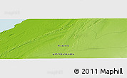 Physical Panoramic Map of the area around 23° 53' 5" N, 15° 13' 29" W