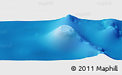 Physical Panoramic Map of the area around 23° 53' 5" N, 160° 43' 29" E