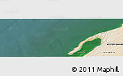 Satellite Panoramic Map of the area around 23° 53' 5" N, 16° 4' 29" W