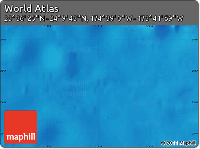 Physical Map of the Area around 23°&nbsp;53'&nbsp;5"&nbsp;N,&nbsp;174°&nbsp;10'&nbsp;30"&nbsp;W