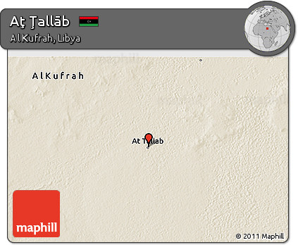 Shaded Relief 3D Map of Aţ Ţallāb