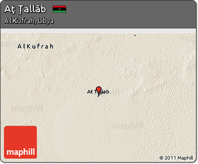 Shaded Relief 3D Map of Aţ Ţallāb