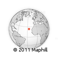 Outline Map of the Area around 23° 53' 5" N, 25° 25' 29" W, rectangular outline