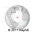 Outline Map of the Area around 23° 53' 5" N, 40° 43' 30" W, rectangular outline