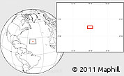 Blank Location Map of the area around 23° 53' 5" N, 49° 13' 30" W