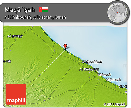 Physical 3D Map of Maqā`işah