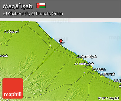 Physical 3D Map of Maqā`işah