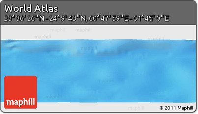 Physical Panoramic Map of the Area around 23° 53' 5" N, 61° 16' 29" E