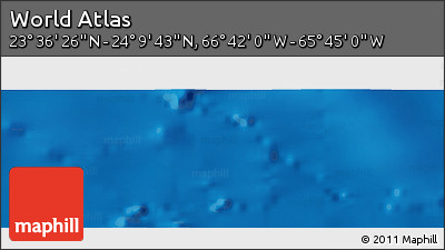 Physical Panoramic Map of the Area around 23° 53' 5" N, 66° 13' 29" W