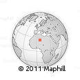 Outline Map of the Area around 23° 53' 5" N, 6° 52' 30" E, rectangular outline