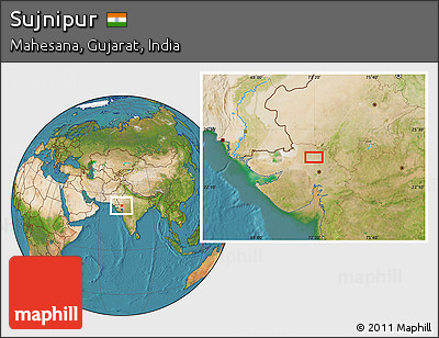 Satellite Location Map of Sujnipur