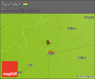 Physical Map of Sujnipur