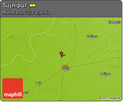 Physical Map of Sujnipur