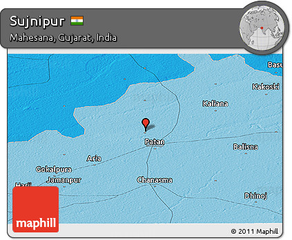 Political Panoramic Map of Sujnipur