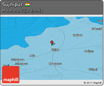 Political Panoramic Map of Sujnipur