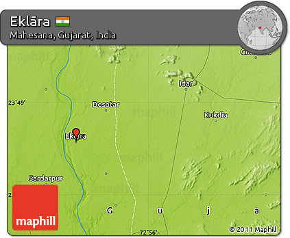 Physical Map of Eklāra