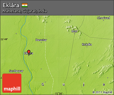 Physical Map of Eklāra
