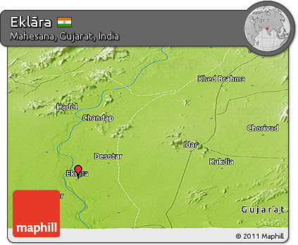 Physical Panoramic Map of Eklāra
