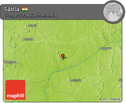 Physical Map of Sābla