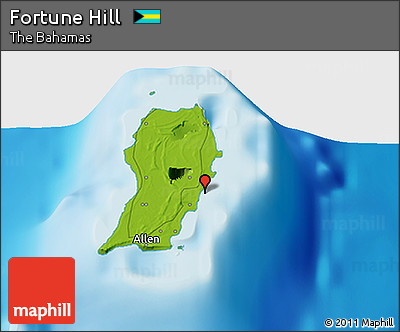 Physical 3D Map of Fortune Hill