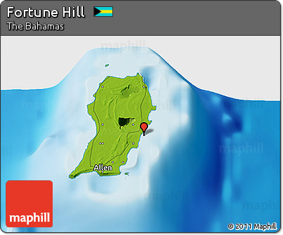 Physical 3D Map of Fortune Hill