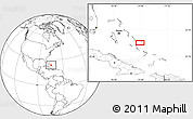 Blank Location Map of Fortune Hill