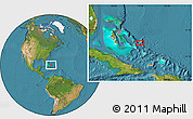 Satellite Location Map of Fortune Hill