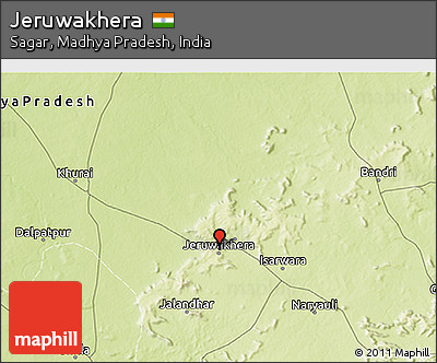 Physical 3D Map of Jeruwakhera