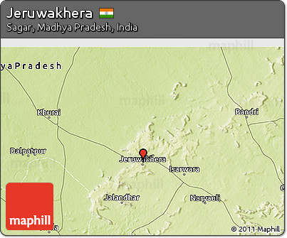 Physical 3D Map of Jeruwakhera