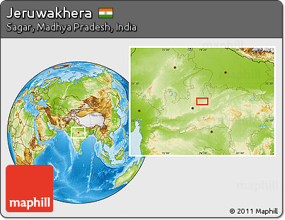 Physical Location Map of Jeruwakhera