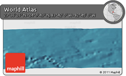 Satellite Panoramic Map of the Area around 23° 53' 5" N, 83° 13' 29" W
