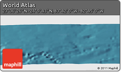 Satellite Panoramic Map of the Area around 23° 53' 5" N, 83° 13' 29" W