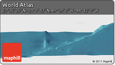 Satellite Panoramic Map of the Area around 23° 53' 5" N, 89° 10' 30" W