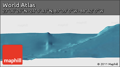 Satellite Panoramic Map of the Area around 23° 53' 5" N, 89° 10' 30" W
