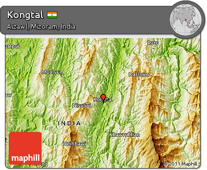 Physical 3D Map of Kongtal