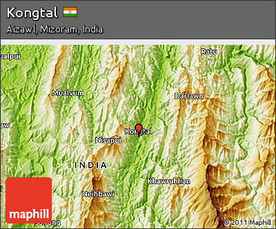 Physical 3D Map of Kongtal