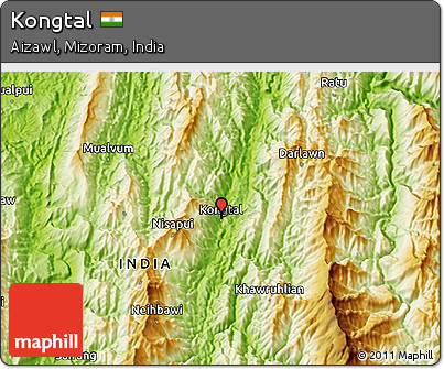 Physical 3D Map of Kongtal