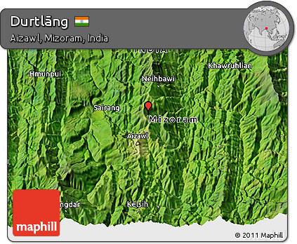 Satellite 3D Map of Durtlāng