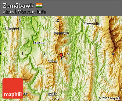 Physical Map of Zemābawk