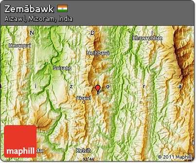 Physical Map of Zemābawk