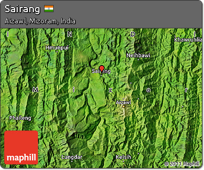 Satellite Map of Sairang