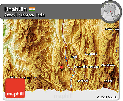Physical 3D Map of Hnahlān